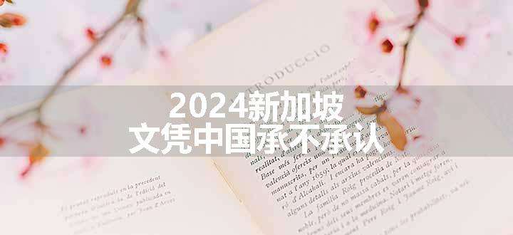 2024新加坡文凭中国承不承认