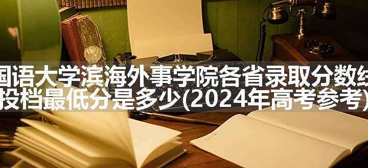 天津外国语大学滨海外事学院各省录取分数线及位次 投档最低分是多少(2024年高考参考)