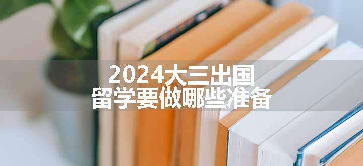 2024大三出国留学要做哪些准备