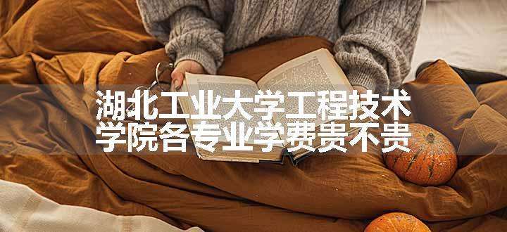 湖北工业大学工程技术学院各专业学费贵不贵