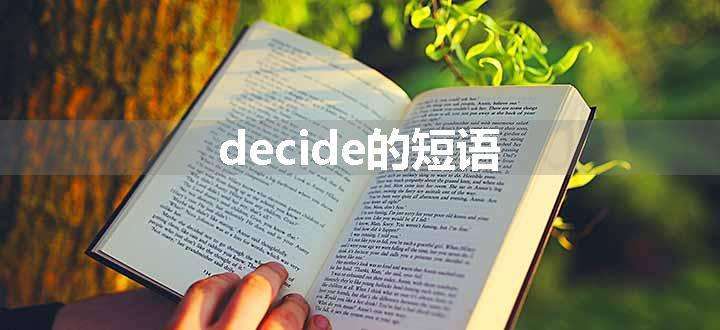 decide的短语