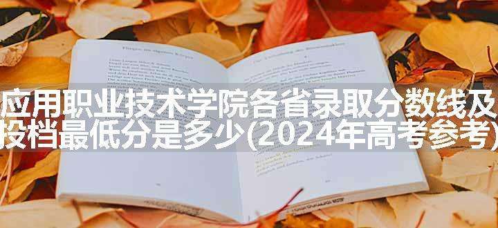 新疆应用职业技术学院各省录取分数线及位次 投档最低分是多少(2024年高考参考)