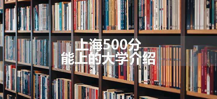 上海500分能上的大学介绍