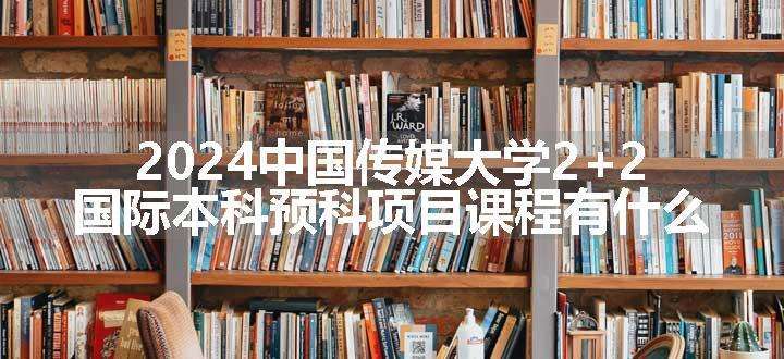 2024中国传媒大学2+2国际本科预科项目课程有什么