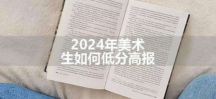 2024年美术生如何低分高报