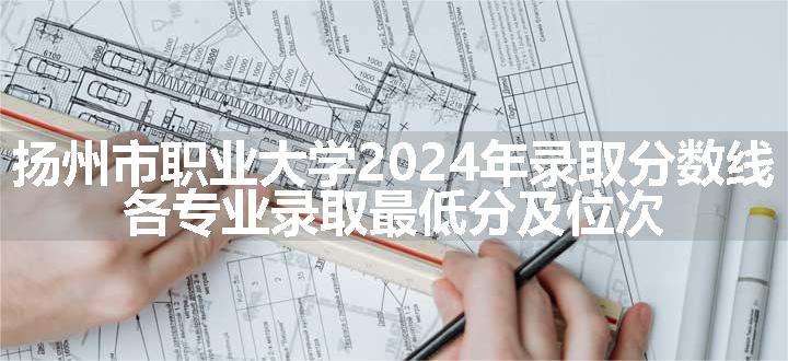 扬州市职业大学2024年录取分数线 各专业录取最低分及位次