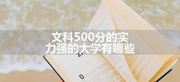 文科500分的实力强的大学有哪些