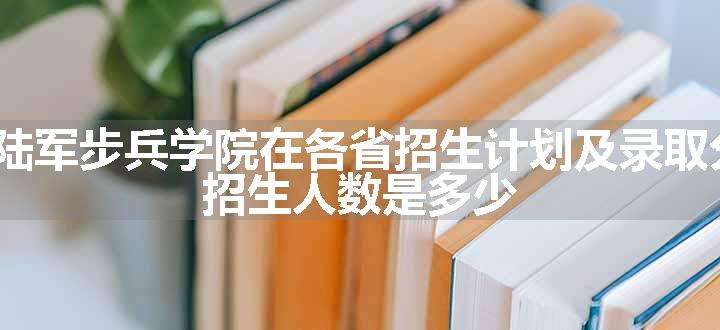 2024陆军步兵学院在各省招生计划及录取分数线