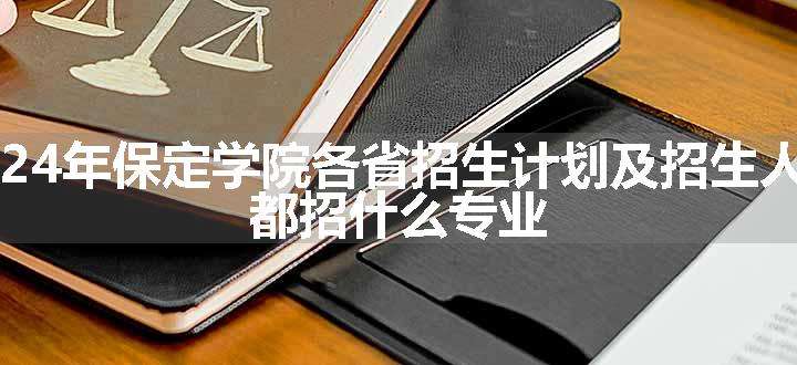 2024年保定学院各省招生计划及招生人数 都招什么专业