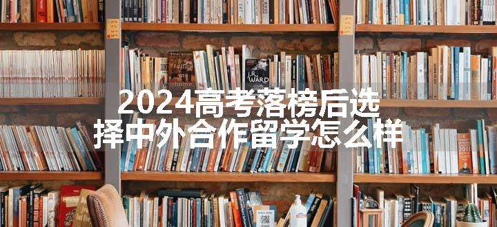 2024高考落榜后选择中外合作留学怎么样