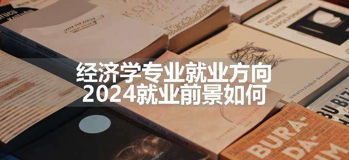 经济学专业就业方向 2024就业前景如何