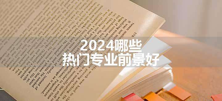 2024哪些热门专业前景好