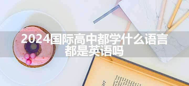 国际高中都学什么语言