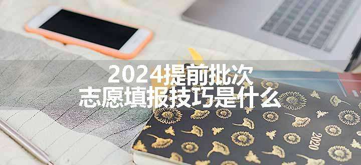 2024提前批次志愿填报技巧是什么