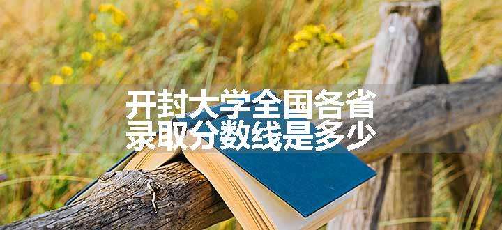 开封大学全国各省录取分数线是多少