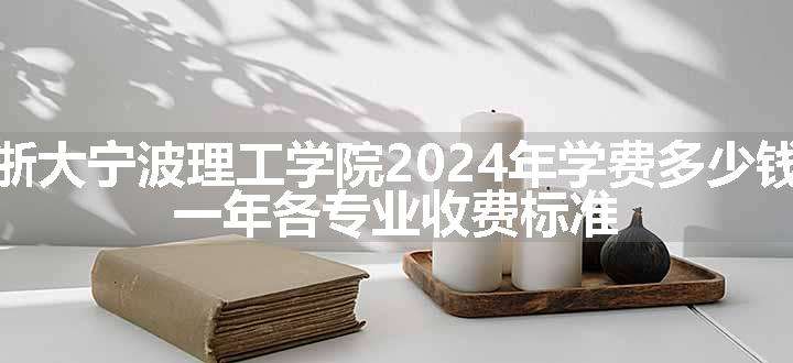 浙大宁波理工学院2024年学费多少钱 一年各专业收费标准
