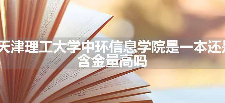 2024天津理工大学中环信息学院是一本还是二本 含金量高吗