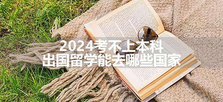 2024考不上本科出国留学能去哪些国家