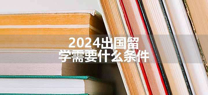 2024出国留学需要什么条件