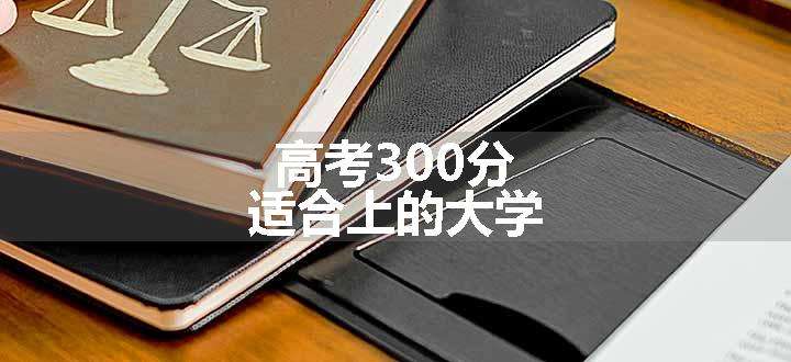 高考300分适合上的大学