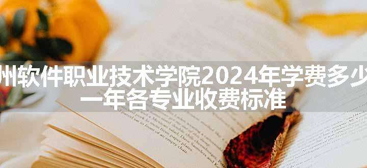 福州软件职业技术学院2024年学费多少钱 一年各专业收费标准