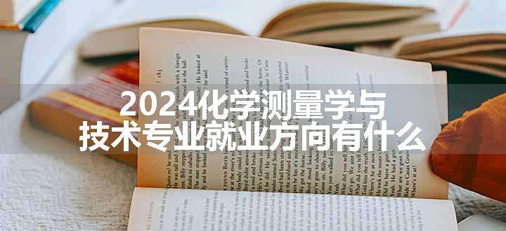 2024化学测量学与技术专业就业方向有什么