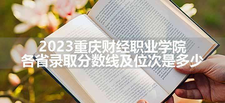 2023重庆财经职业学院各省录取分数线及位次是多少