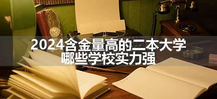 2024含金量高的二本大学 哪些学校实力强