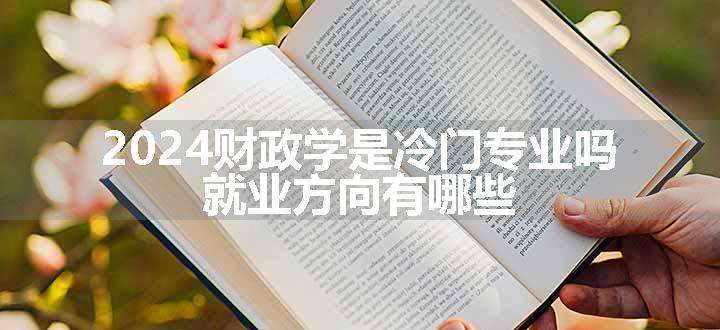 2024财政学是冷门专业吗 就业方向有哪些