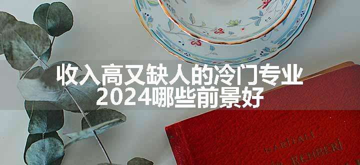 收入高又缺人的冷门专业 2024哪些前景好