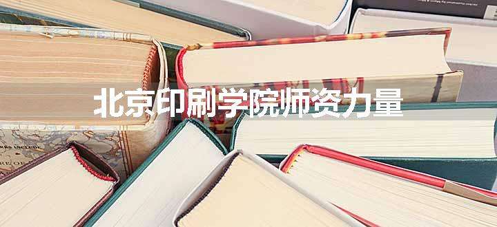 北京印刷学院师资力量