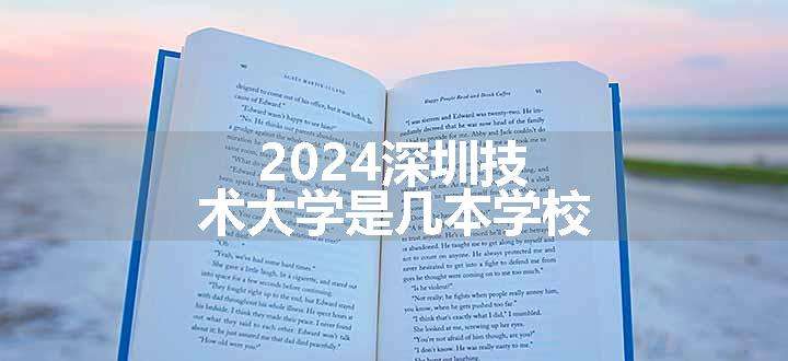 2024深圳技术大学是几本学校