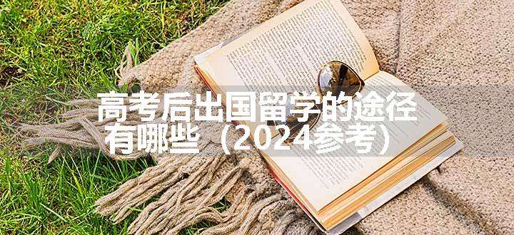 高考后出国留学的途径有哪些（2024参考）