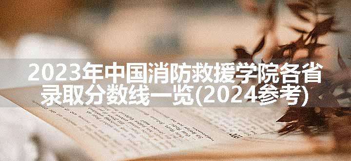 2023年中国消防救援学院各省录取分数线一览(2024参考)