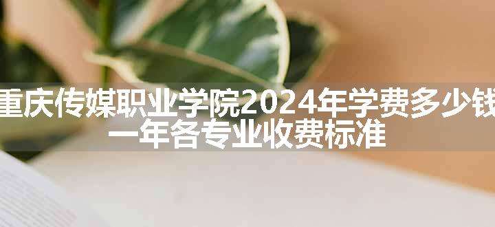 重庆传媒职业学院2024年学费多少钱 一年各专业收费标准