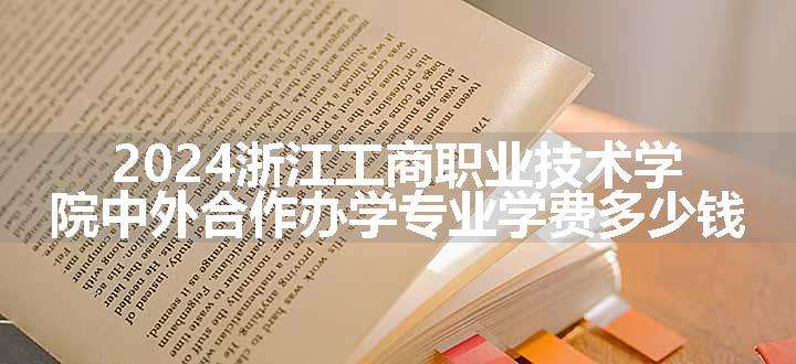 2024浙江工商职业技术学院中外合作办学专业学费多少钱