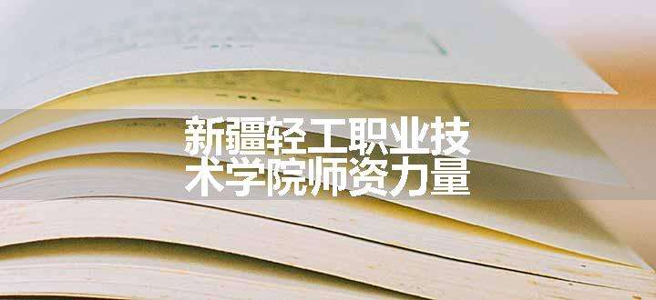 新疆轻工职业技术学院师资力量