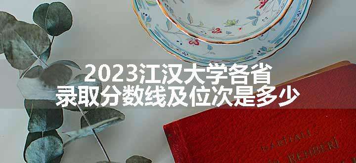 2023江汉大学各省录取分数线及位次是多少