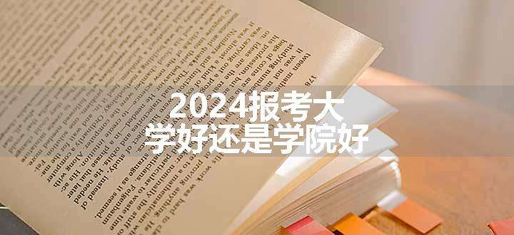 2024报考大学好还是学院好