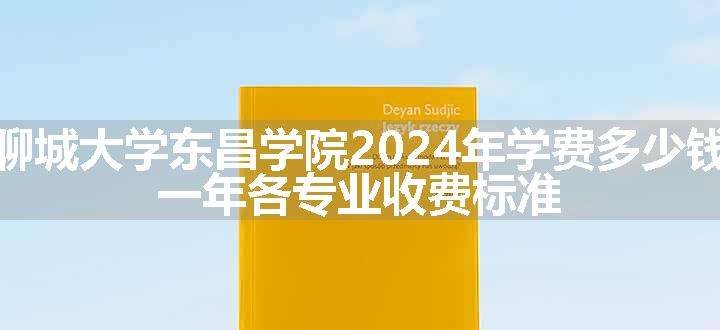 聊城大学东昌学院2024年学费多少钱 一年各专业收费标准