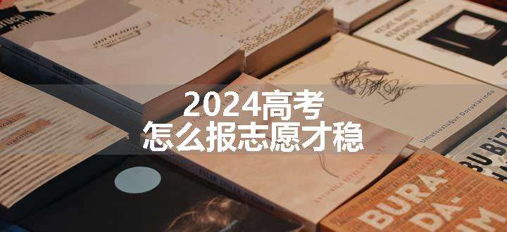 2024高考怎么报志愿才稳