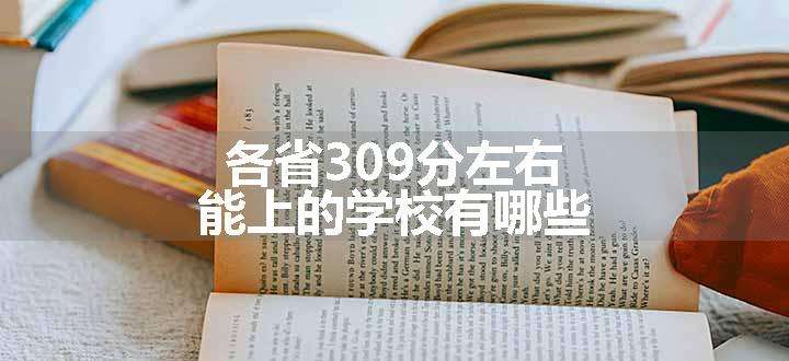 各省309分左右能上的学校有哪些