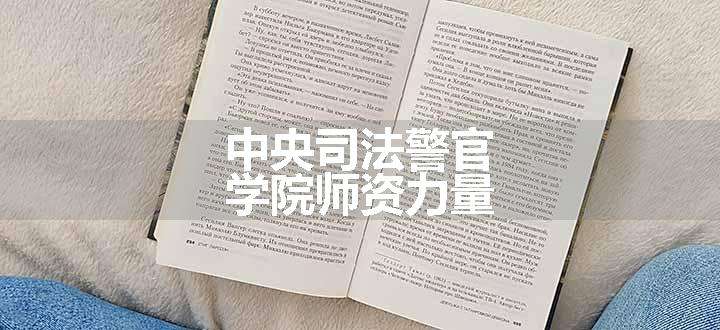 中央司法警官学院师资力量