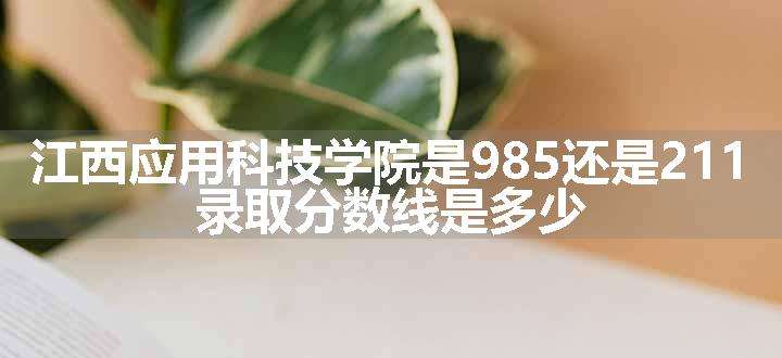 江西应用科技学院是985还是211 录取分数线是多少