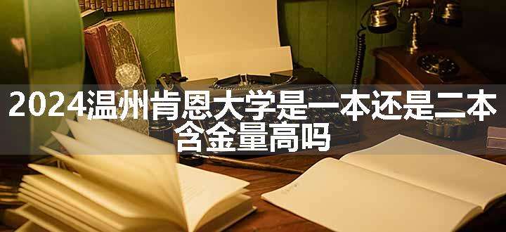 2024温州肯恩大学是一本还是二本 含金量高吗