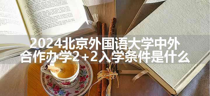 2024北京外国语大学中外合作办学2+2入学条件是什么