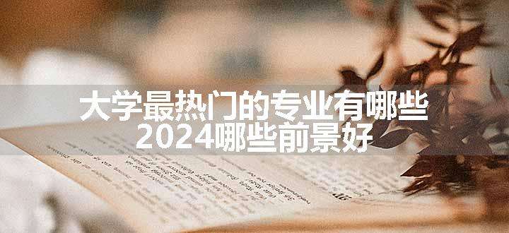 大学最热门的专业有哪些 2024哪些前景好