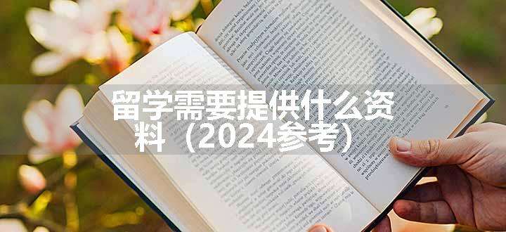 留学需要提供什么资料（2024参考）