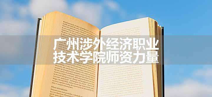 广州涉外经济职业技术学院师资力量