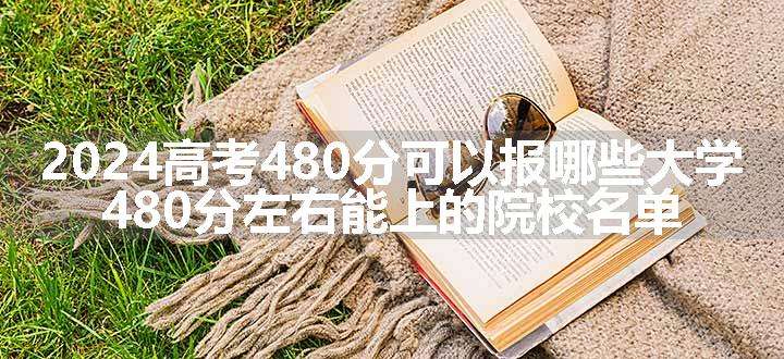 2024高考480分可以报哪些大学 480分左右能上的院校名单